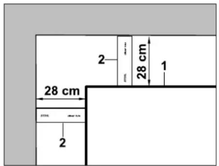 28 cm 28 cm 1 2 2 28 mm mm mm