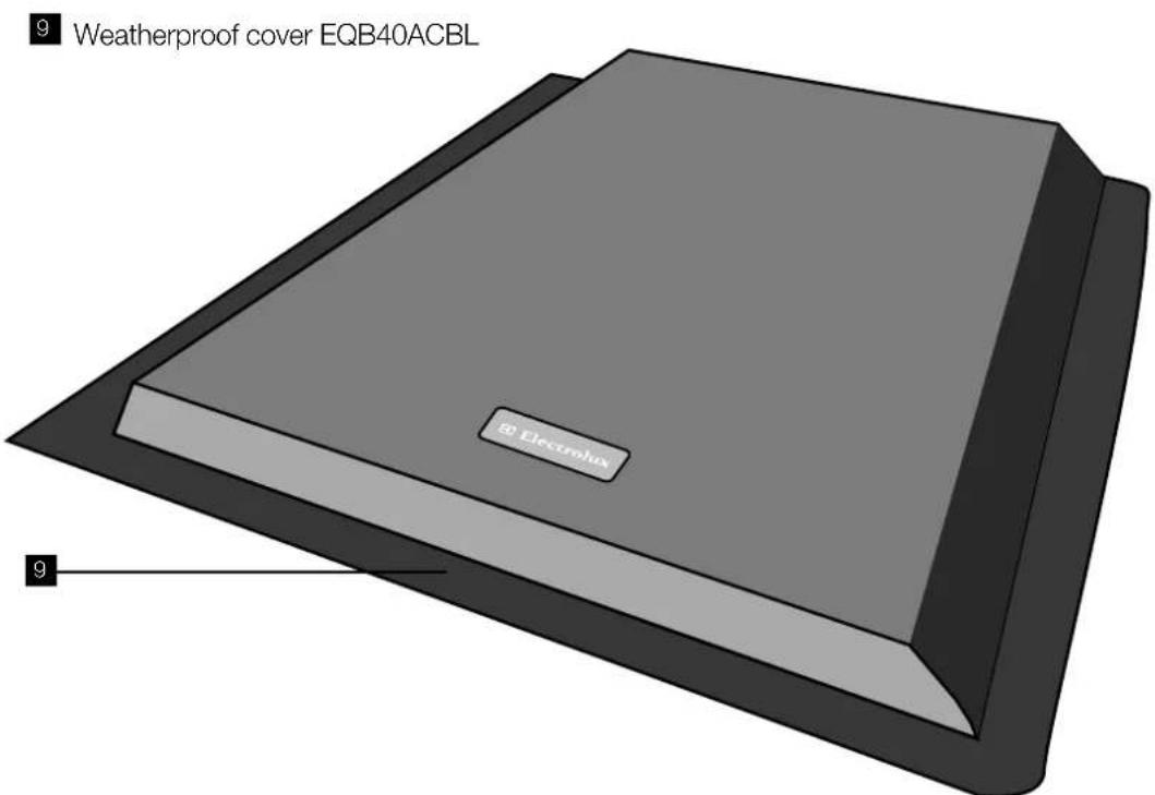 9 Weatherproof cover EQB40ACBL 8" Electrolux 9