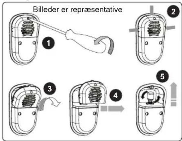 Cylinda KI1082UE - Udskiftning af pæren - 2