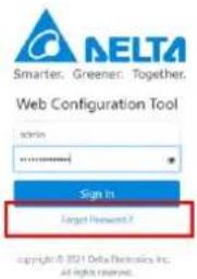 DELTA AC MAX Smart 11kW - Forgot password - 2