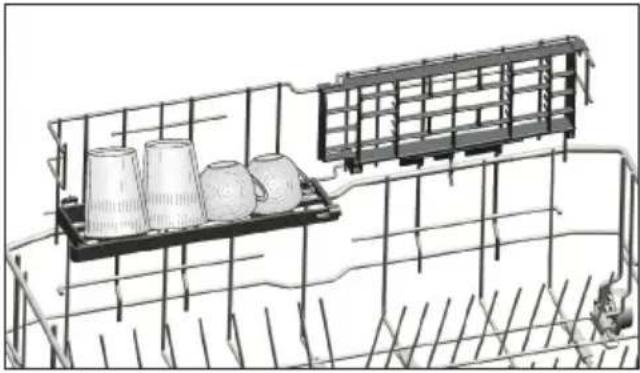 GRUNDIG GNLP4635XDW - Højdejusteret holder i nederste kurv - 1