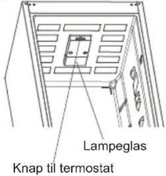 Lampeglas Knap til termostat