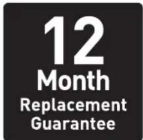 12 Month Replacement Guarantee