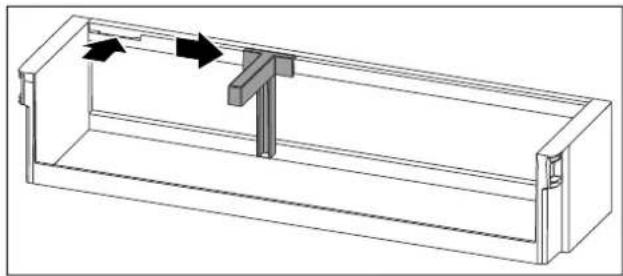 LIEBHERR CNf 5203 Pure - Indsætning af flaskeholder - 1