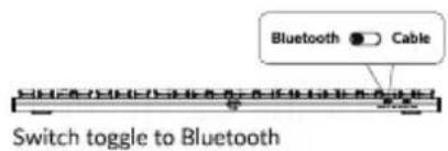Bluetooth Cable Switch toggle to Bluetooth