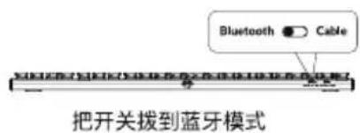 Bluetooth Cable 把开关拨到蓝牙模式