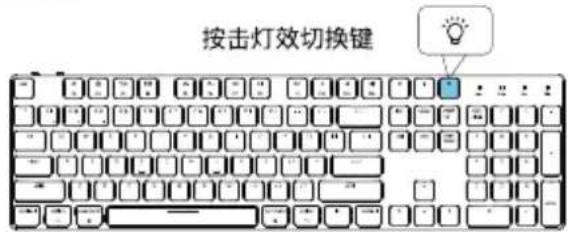 按击灯效切换键