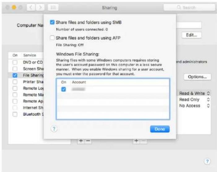 HP PageWide XL 3950 - Eksempel: Opret en netværksmappe under MAC OS - 2