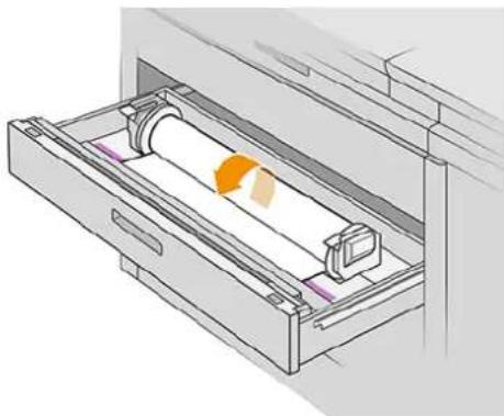 HP PageWide XL 3950 - Papirstop i en af skufferne - 8