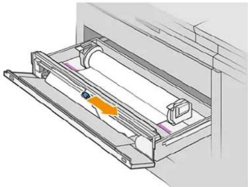 HP PageWide XL 3950 - Papirstop i en af skufferne - 5