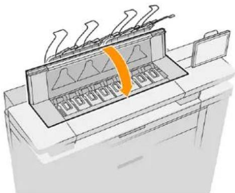 HP PageWide XL 3950 - Udskiftning af printhoveder - 14