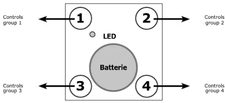 Schwaiger ZHS03 - Controlling a group with a button: - 1