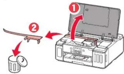 CANON Pixma G5040 - Rimozione del materiale da imballaggio - 2