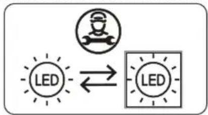 graph TD A["LED"] --> B["Robot Icon"] style A fill:#f9f,stroke:#333 style B fill:#bbf,stroke:#333