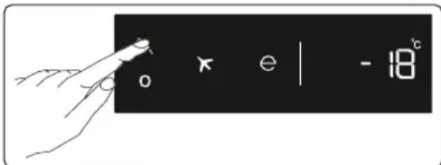 Cylinda KF4485XNBIHE - Indstilling af fryserens temperatur - 1