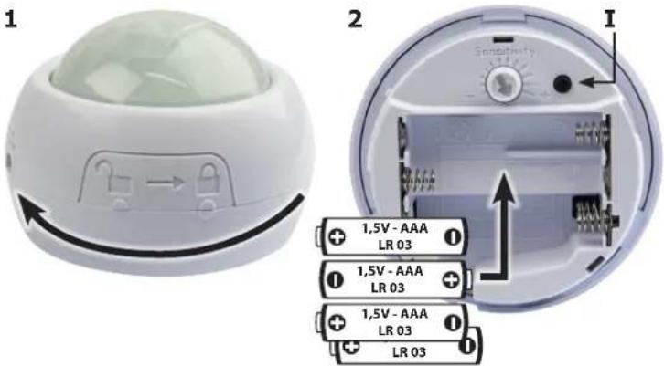 1 2 I 1.5V - AAA LR 03 1.5V - AAA LR 03 1.5V - AAA LR 03 LR 03