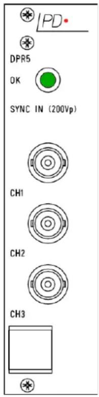 IPD DPR5 OK SYNC IN (200Vp) CH1 CH2 CH3