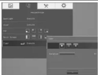 PRELIMESTION Sunlight Execute Floor Execute POP Solid Screen Timer Execute Timeout OK