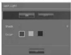 light Light OK Cancel Shade Color: