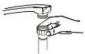 Sauber SDW62I - Conexión de la toma de agua fría - 1
