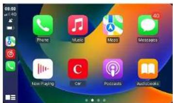 68:50 40 Phone Music Maps Messages New Playing Car Podcasts Audiobooks