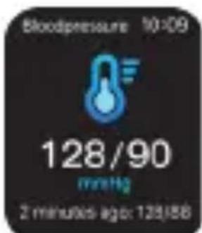 Bloodpressure 10:09 128/90 mmHg 2 minuho-ago: 128/88