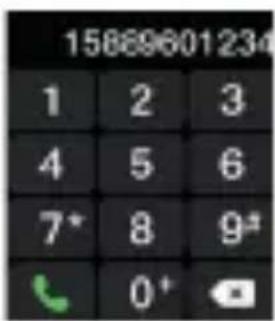 15869601234 1 2 3 4 5 6 7* 8 9# 0+