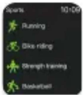 Sports 10:06 Running Bike riding Strength training Basketball