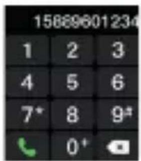 15889601234 1 2 3 4 5 6 7* 8 9# 0+