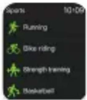 Sports 10:09 Running Bike riding Strength training Basketball