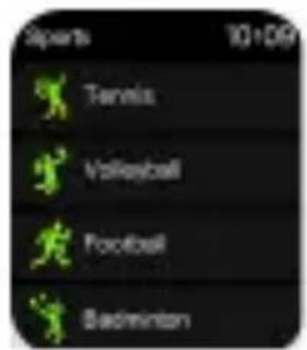 Sports 10:09 Tennis Volleyball Football Badminton