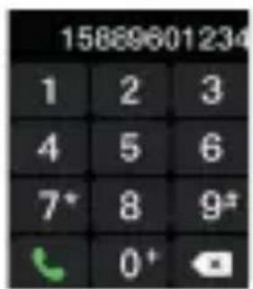 15869601234 1 2 3 4 5 6 7* 8 9# 0+