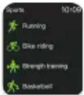 Sports 10:06 Running Bike riding Strength training Basketball