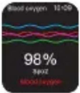 Blood oxygen 10:09 98% SPO2 blood oxygen