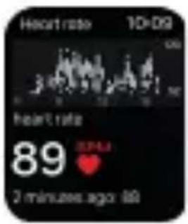 Heart rate 10:09 Heart rate 89 2 minutes ago: 69