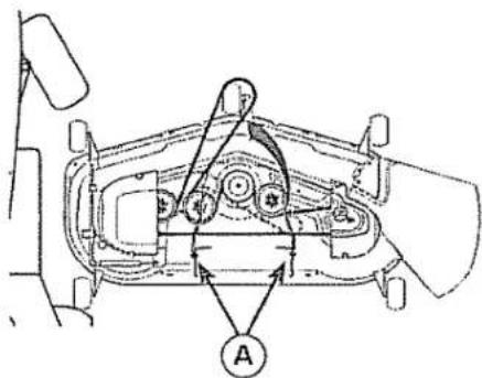 Technical diagram of a vehicle's rear suspension system with labeled components and directional arrows