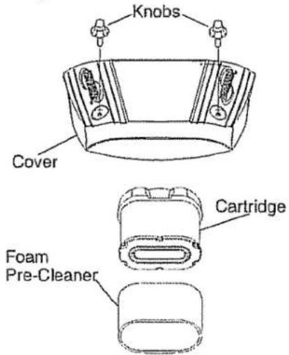 Knobs Cover Cartridge Foam Pre-Cleaner