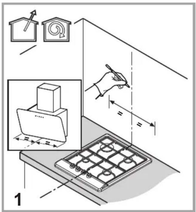 Diagram illustrating a home improvement technique with labeled components and measurement indicators