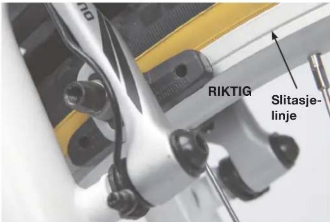 RIKTIG Slitasje- linje