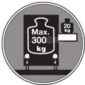 Max. 300 kg 20 kg