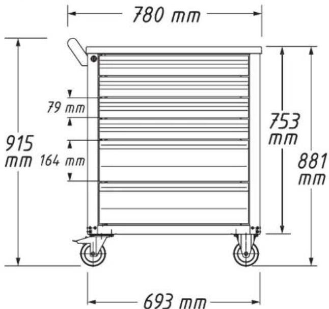 780 mm 79 mm 915 mm 164 mm 753 mm 881 mm 693 mm