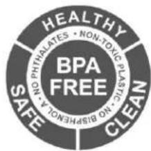 HEALTHY BPA FREE PHITHALATES • NON-TOXIC PLASTIC ON • SAPEHORA A CLOAN