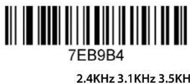 7EB9B4 2.4KHz 3.1KHz 3.5KH