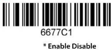 6677C1 * Enable Disable