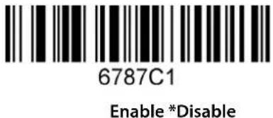 6787C1 Enable *Disable