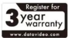 DataVideo SE-2600 - Three Year Warranty - 1