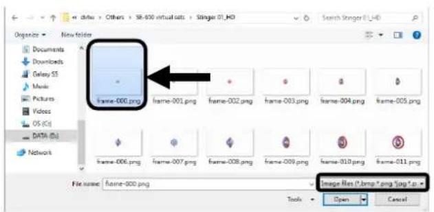 Organize New folder Documents Downloads Galaxy 55 Music Pictures Videos OS (C:) DATA (D:) Network Frame-000.png frame-001.png frame-002.png frame-003.png frame-004.png frame-005.png frame-006.png frame-007.png frame-008.png frame-009.png frame-010.png frame-011.png File name: frame-000.png Image files (*.bmp;*.png;*.png;*.txt) Tools Open Cancel