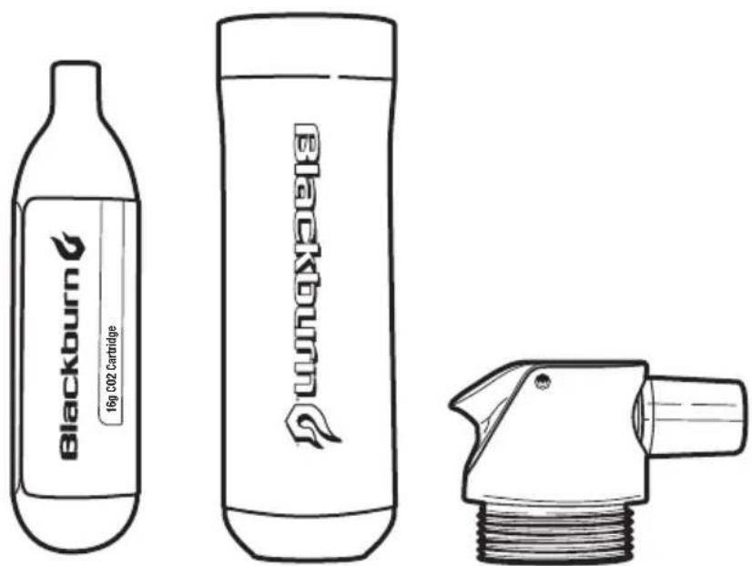 16g CO2 Cartridge Blackburn Gasoline canister