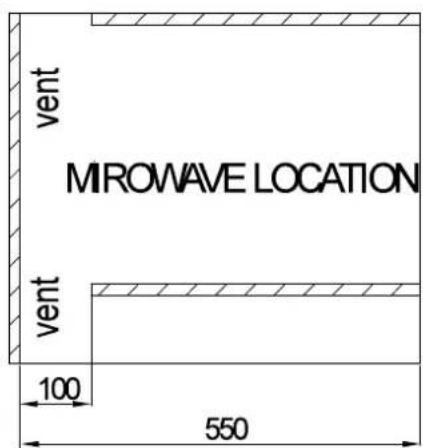 MIROWAVE LOCATION vent vent 100 550