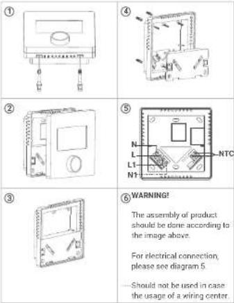 GENERAL Life FH25 - ROOM THERMOSTAT WIRING DIAGRAM - 1